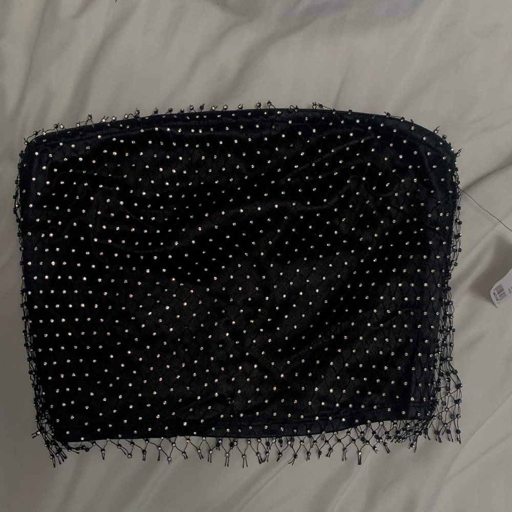 rhinestone tube top